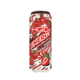 Напиток безалкогольный тонизирующий энергетический HQD ENERGY STRAWBERRY CREAM BY SCALL MILANO" клубника со сливками 0,45 мл