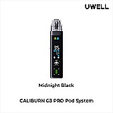 Вейп Uwell CALIBURN G3 PRO ( Черный ) Midnight-Black