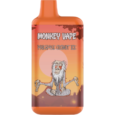 Одноразовый вейп Monkey Vape 5% (от 4200 - 8000 затяжек) АКЦИЯ "Pineap