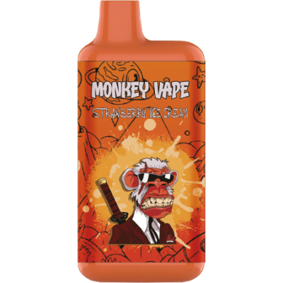 Одноразовый вейп Monkey Vape 5% (от 4200 - 8000 затяжек) АКЦИЯ "Strawb