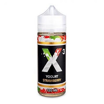 Жидкость X-3 Yoghurt Клубника 120 мл