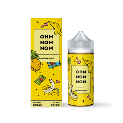 Жидкость Ohm Nom Nom Banana Punani 120 мл