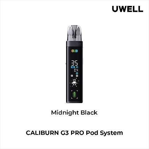 Вейп Uwell CALIBURN G3 PRO ( Черный ) Midnight-Black