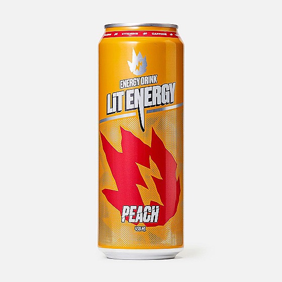 Напиток безалкогольный тонизирующий энергетический "LIT ENERGY PEACH MANGO" персик манго 0,45 мл