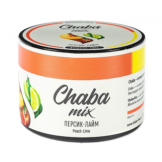 Кальянная смесь "Chaba Mix" Peach-Lime (Персик-Лайм) Nicotine Free 50 