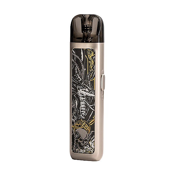 Вейп Lost Vape Ursa Nano ( Стальной с рисунком ) ( Skull&amp;Roses )