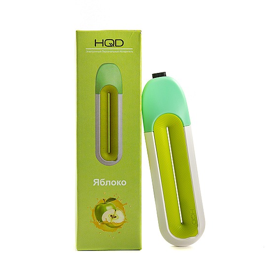 Одноразовая под-система HQD Rosy Green Apple (Зеленое яблоко)