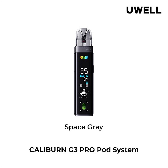 Вейп Uwell CALIBURN G3 PRO ( Серый ) Space-Gray